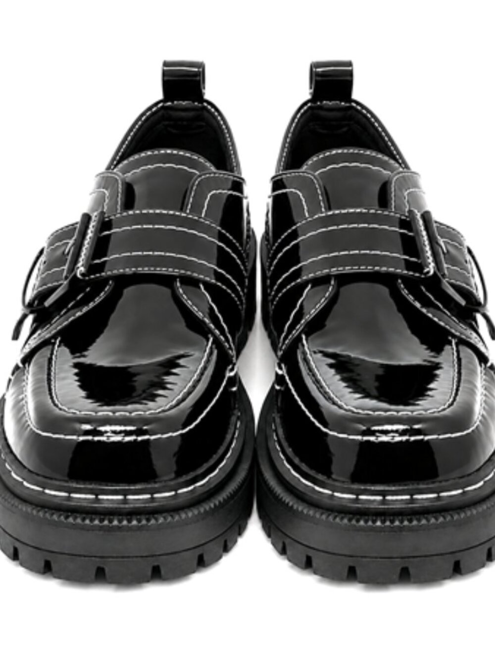 NEW - Circus by Sam Edelman Black Patent Leather Lug Shoes 7.5 Medium
